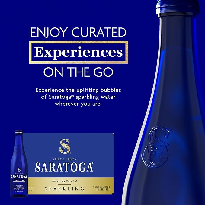 Saratoga Glass Twist Sparkling Water 354ml (Pack of 24)