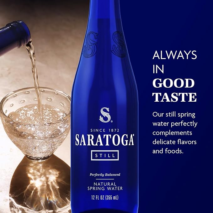 Saratoga Glass Twist Still Water 354ml (Pack of 24)