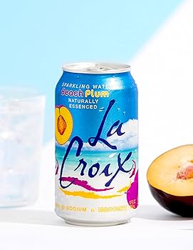 La Croix Beach Plum Sparkling Water 355ml | Naturally Essenced, 0 Calories, 0 Sweetener, 0 Sodium