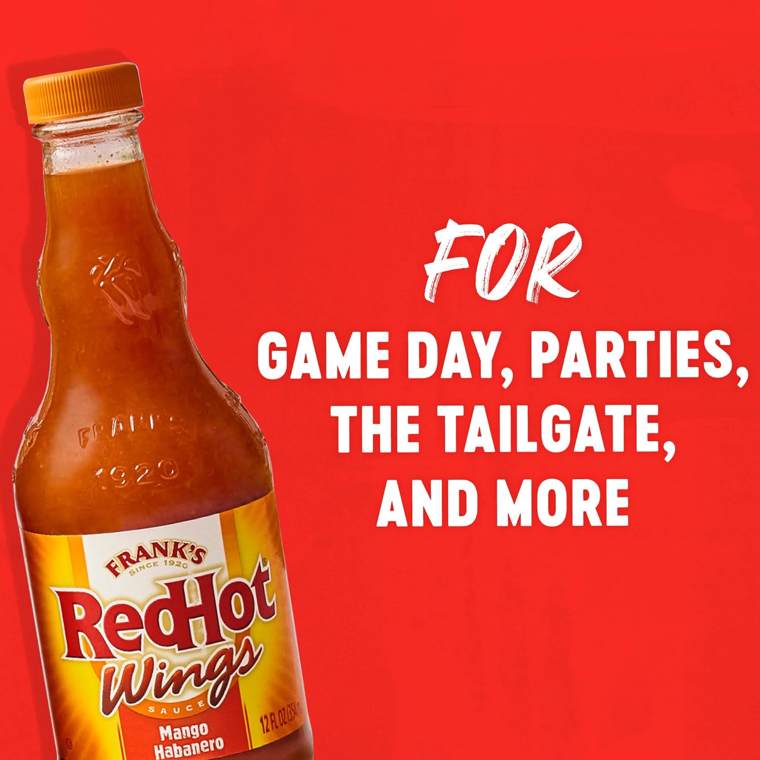 Frank's RedHot Wings Mango Habanero Sauce 340g (Best Before September 2026)
