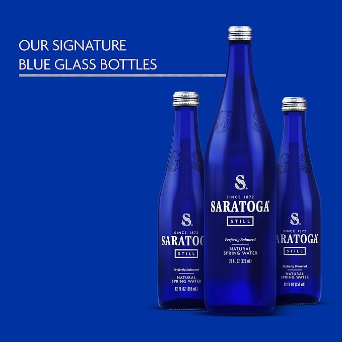 Saratoga Glass Twist Still Water 354ml (Pack of 24)