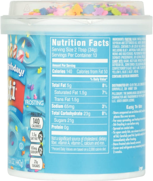 Pillsbury Funfetti Aqua Blue Vanilla Frosting 442g(Best Before Date 27/10/2024)