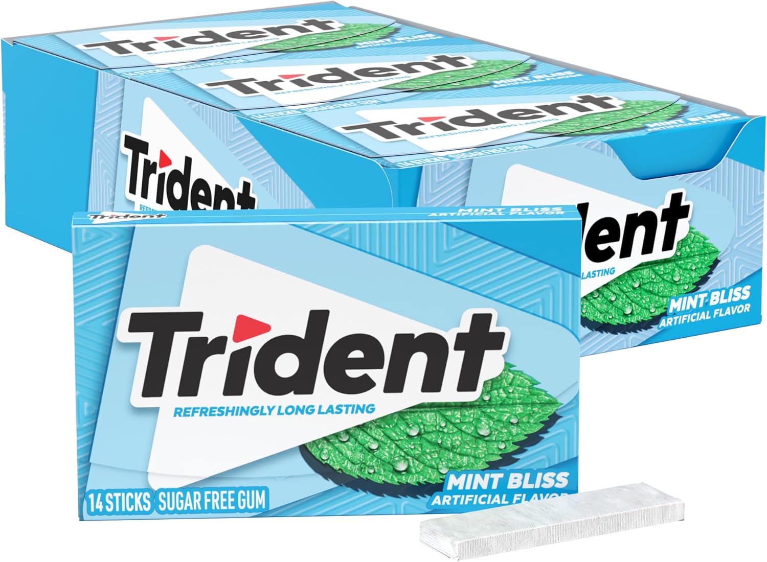 Trident Mint Bliss Sugar Free Gum 14 Pieces