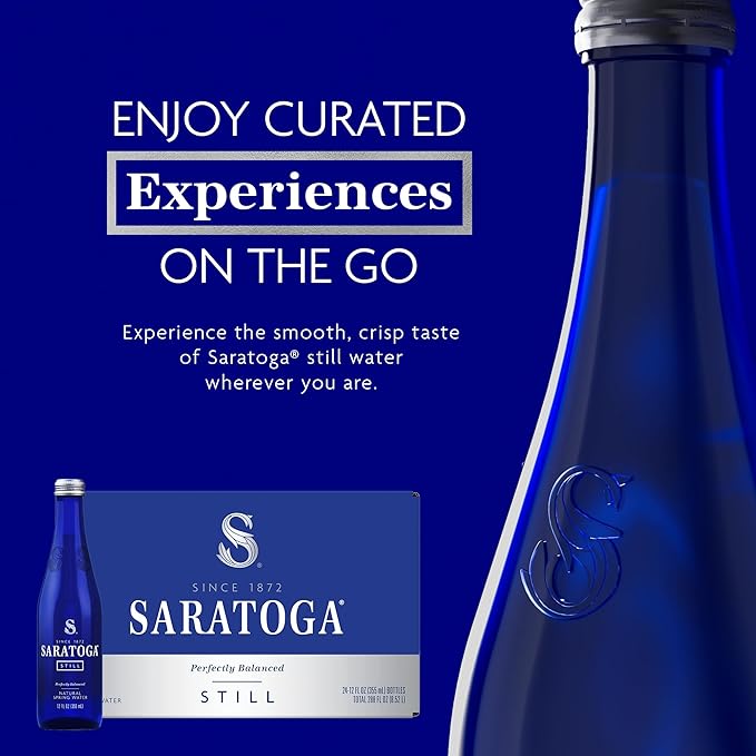 Saratoga Glass Twist Still Water 354ml (Pack of 24)