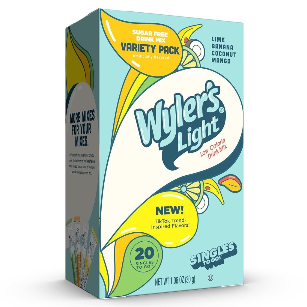 Wyler's Light WaterTok Fun Singles To Go | TIkTok Trend Inspired Flavors | Caffeine Free, On-The-Go