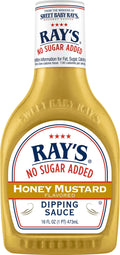 Sweet Baby Ray's No Sugar Added Honey Mustard Dipping Sauce 473ml (Best Before June 2026)