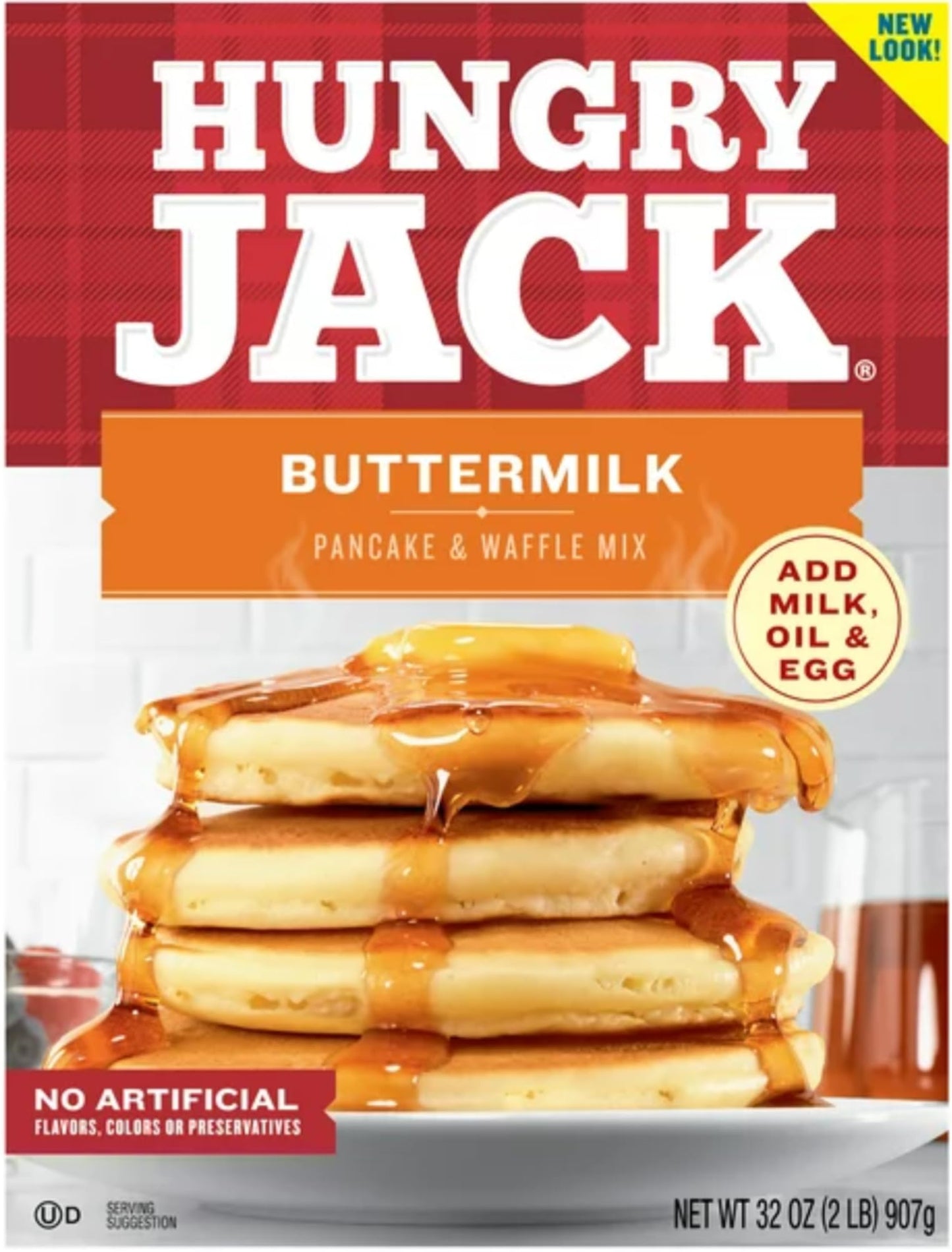 Hungry Jack Buttermilk Pancake & Waffle Mix 907g