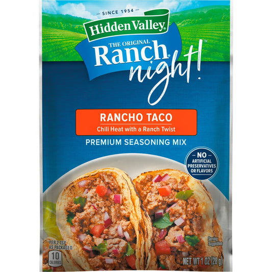Hidden Valley Ranch Night Rancho Seasoning Dressing Recipe Mix 28g (Best Before : 29 April 2026)