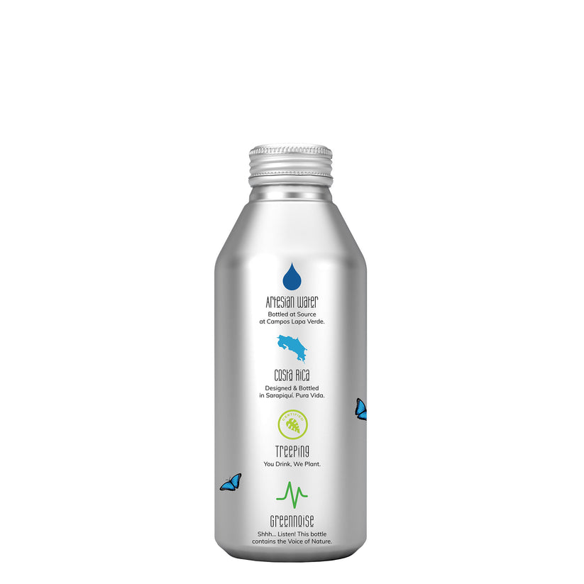 RainForest Premium & Natural Artesian Spring Water from Costa Rica, Aluminium Bottle Cans 475mL (Pack of 12)