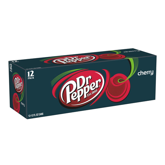 Dr Pepper Cherry Flavoured Soda 355Ml sold by American grocer Uk