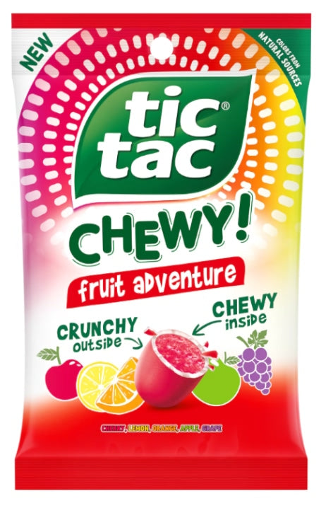 Tic Tac Chewy Fruit Adventure Peg Bag 80g