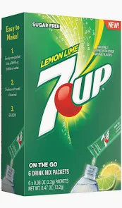 Singles To Go 7up Lemon Lime Drink Mix 13.2g (6 Sticks)