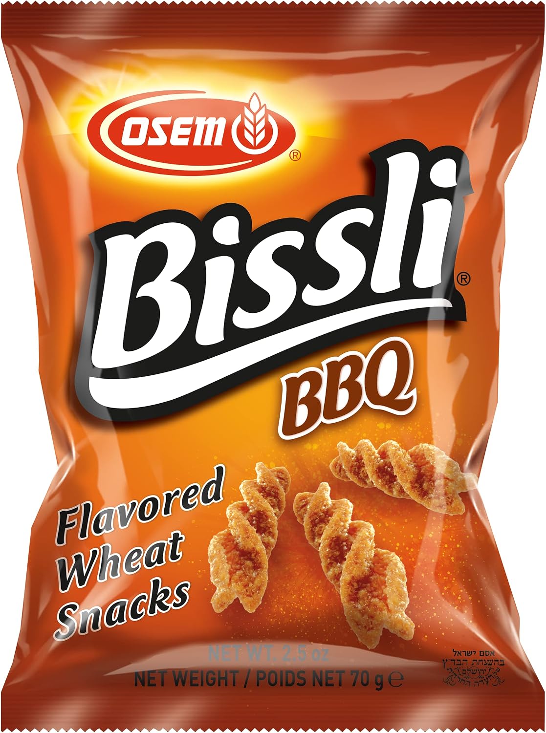 Osem Bissli BBQ Flavoured Wheat Snack 70g (Best Before : 24 Nov 2026)