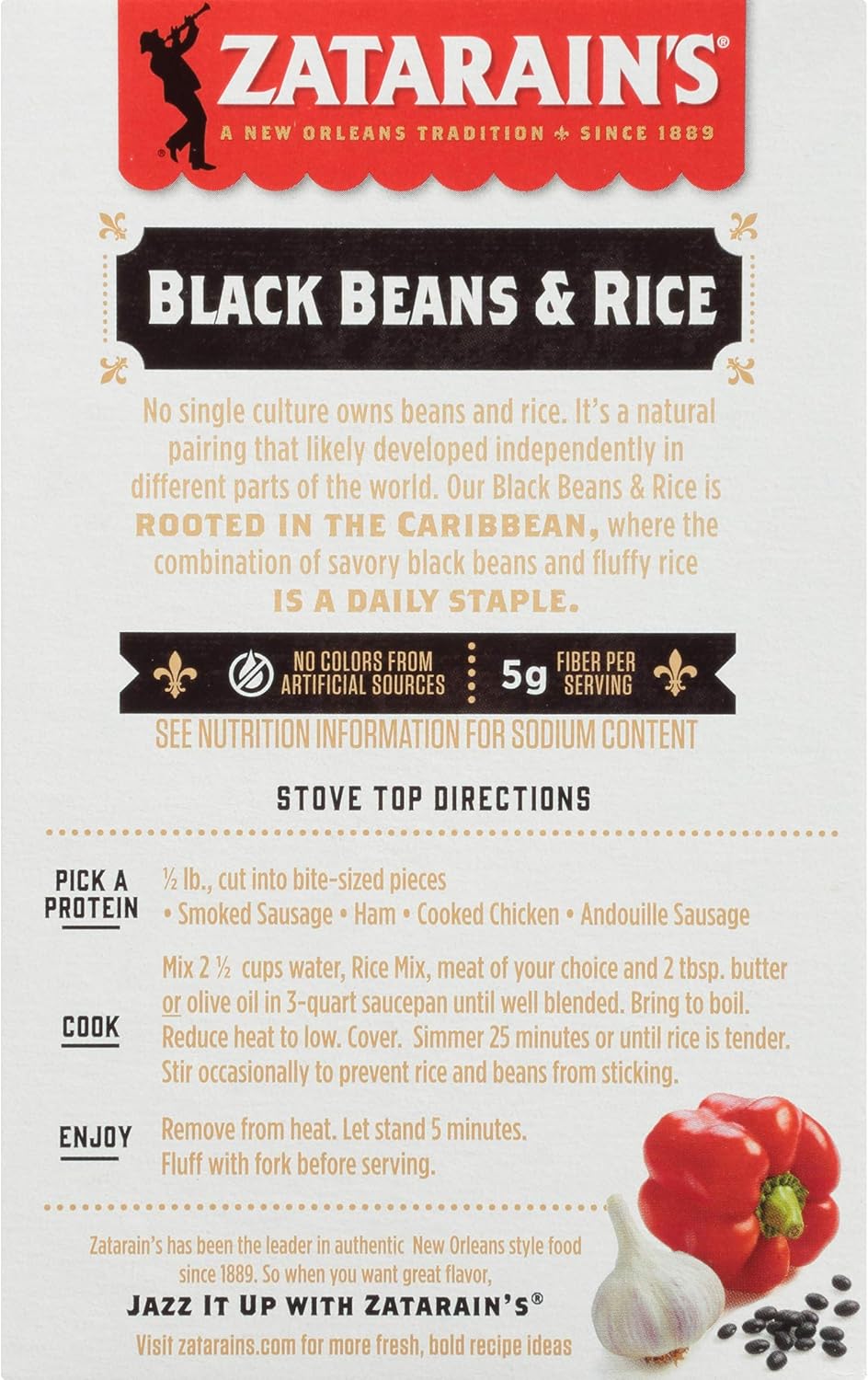 Zatarain's Black Beans and Rice Mix 226g