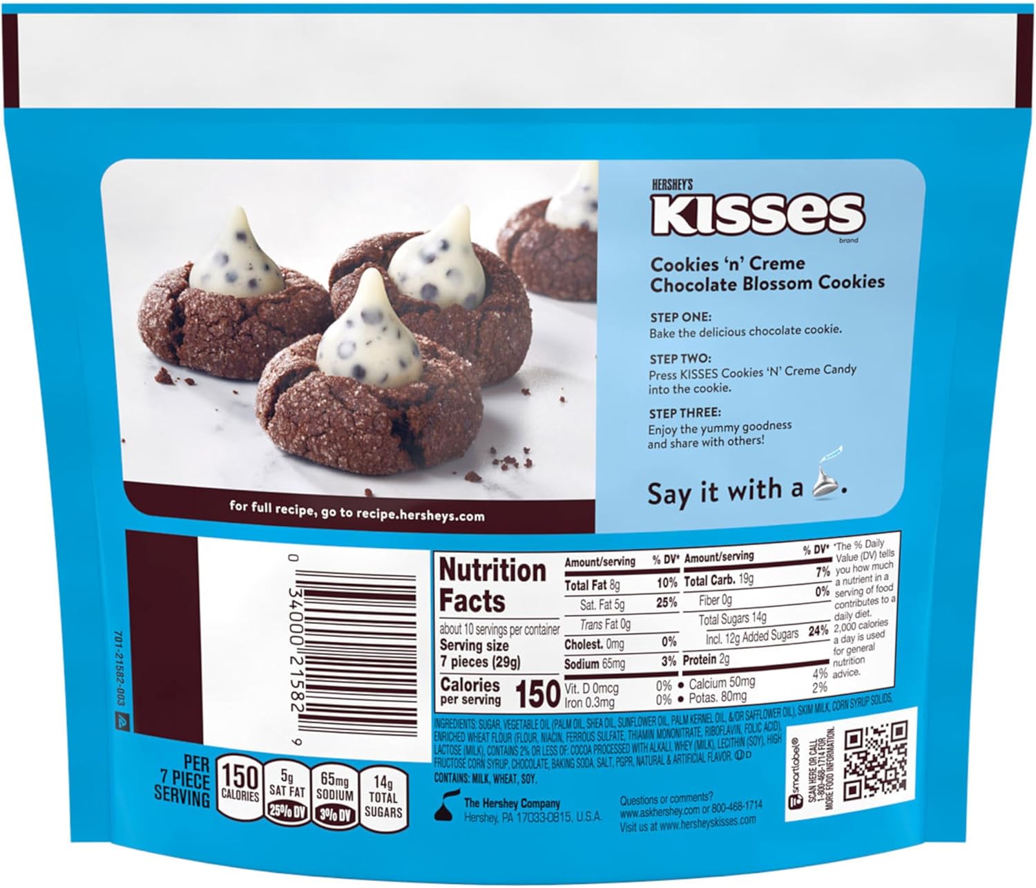 Hershey's Cookie N' Creme Kisses 283g