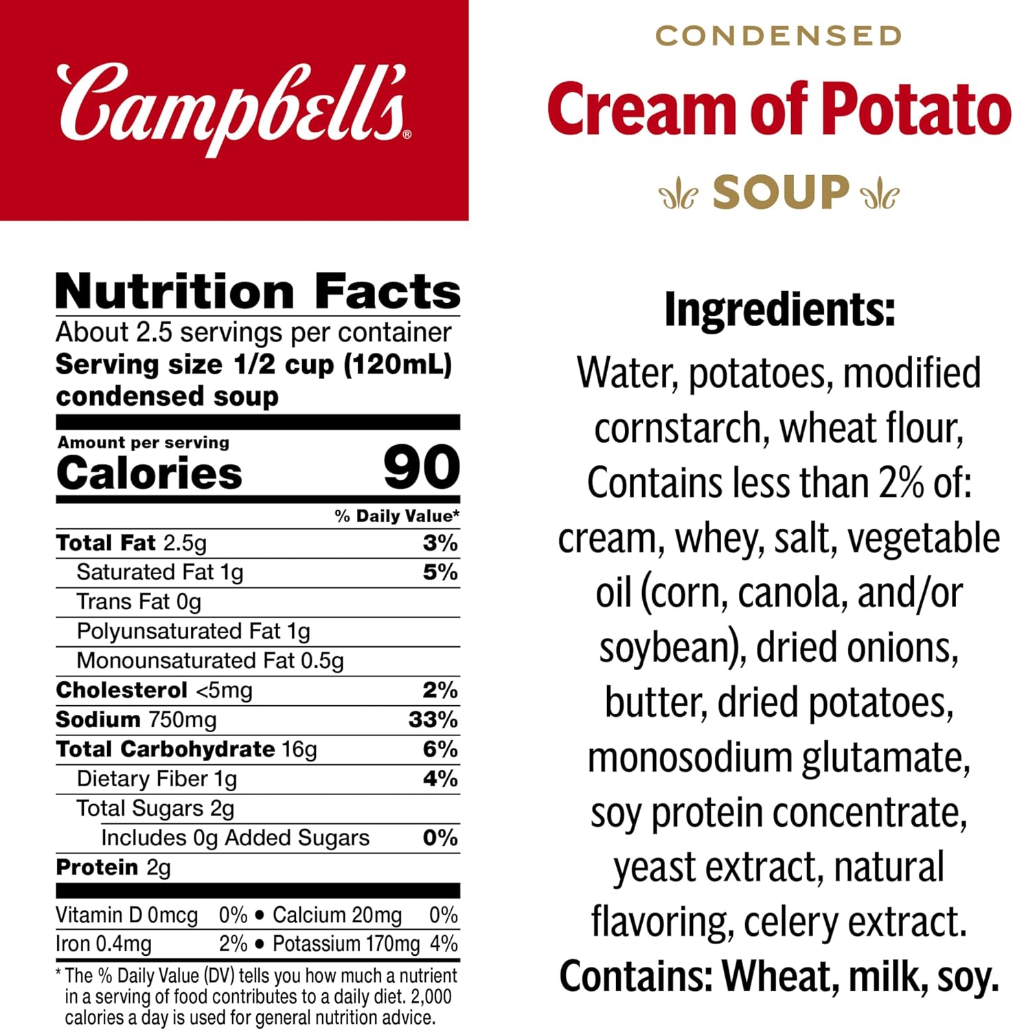 Campbell's Cream of Potato 297g(BBD 13 SEPTEMBER 2026)