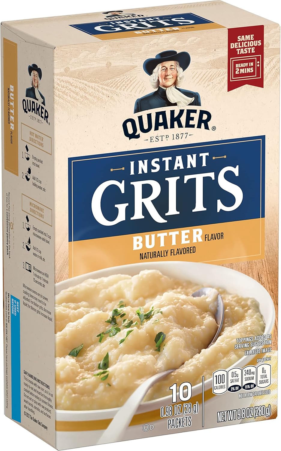 Quaker Instant Grits Butter Flavour 280g