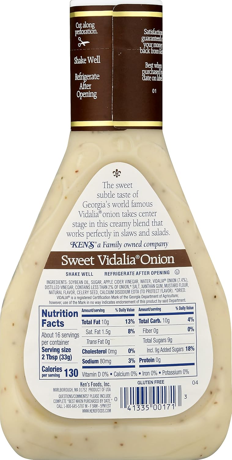 Ken's Steak House Sweet Vidalia Onion Dressing 473ml