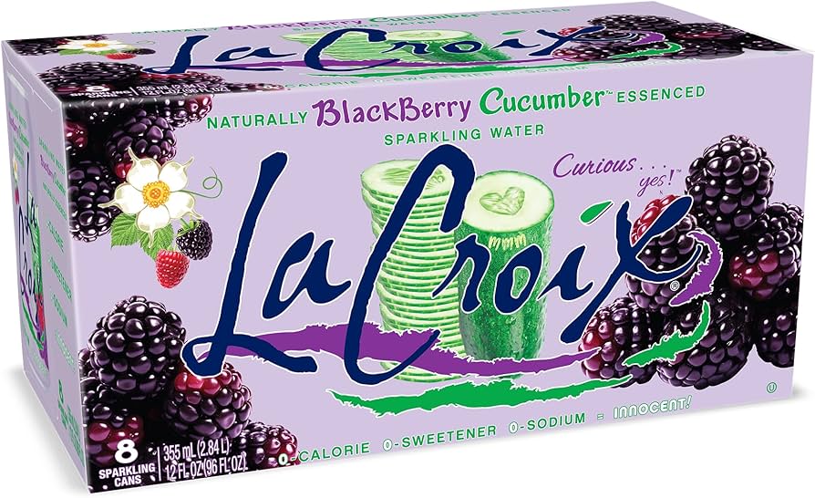 La Croix Blackberry Cucumber Sparkling Water 355ml