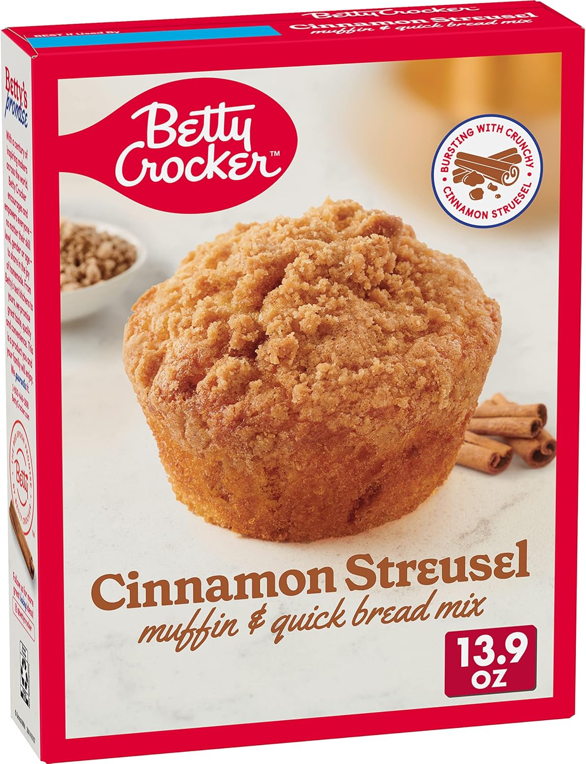 Betty Crocker Cinnamon Streusel Muffin and Quick Bread Mix 394g
