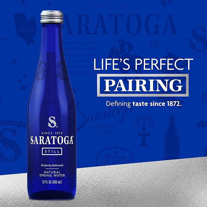 Saratoga Glass Twist Still Water 354ml (Pack of 24)