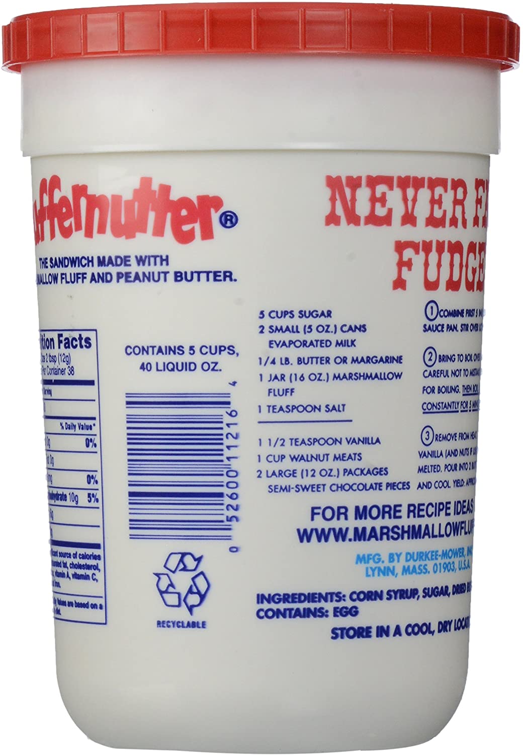 Durkee Marshmallow Fluff 454g