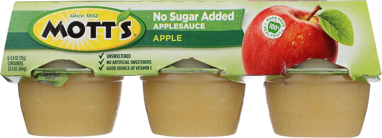 Mott's No Sugar Added Apple Applesauce 111g-6ct