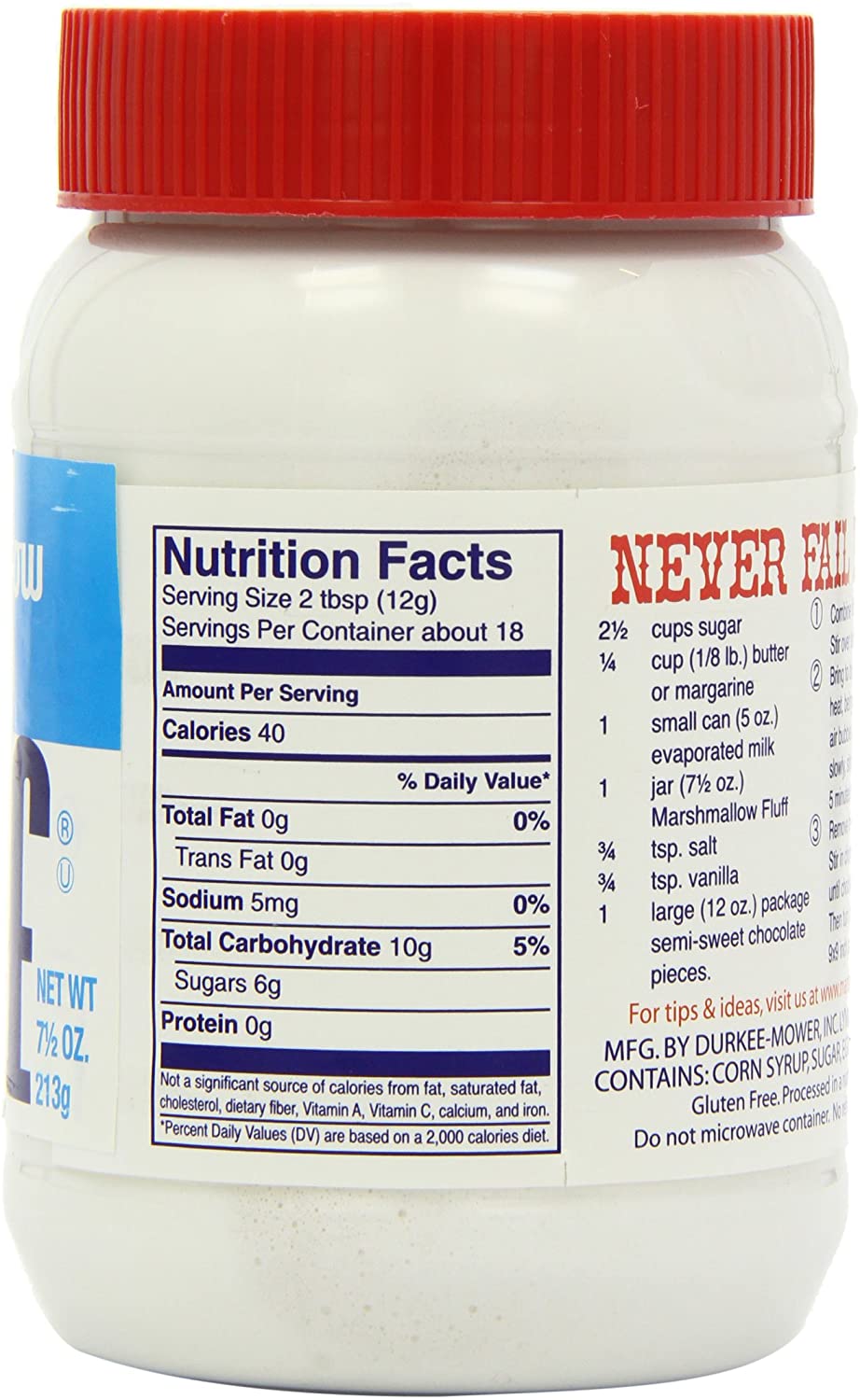 Durkee Marshmallow Fluff 213g sold by American grocer Uk 