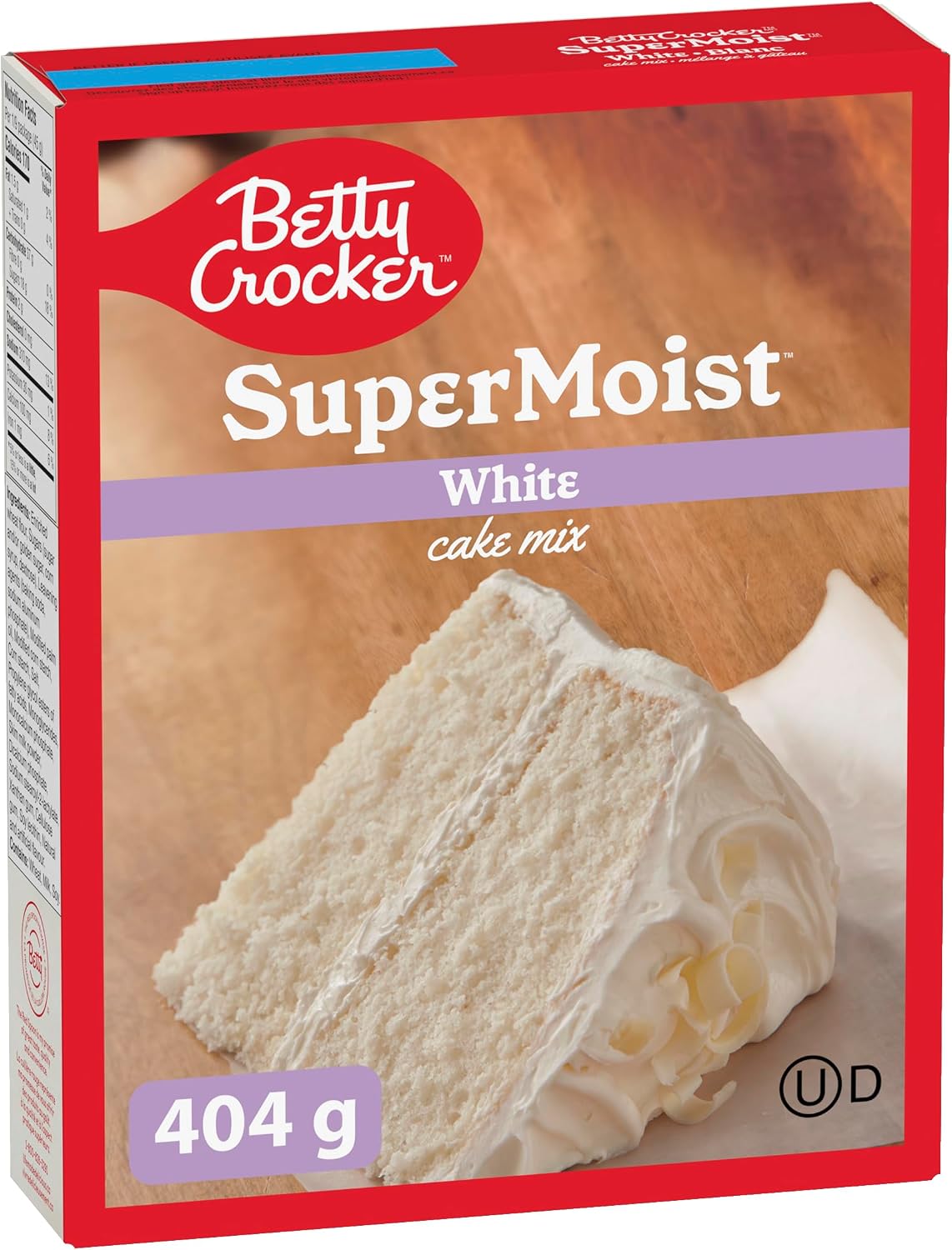 Betty Crocker Super Moist White Cake Mix 404g From Canada (Best Before : March 2025)