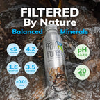 RainForest Artesian Water from Costa Rica. Aluminium Reusable Bottle 750mL