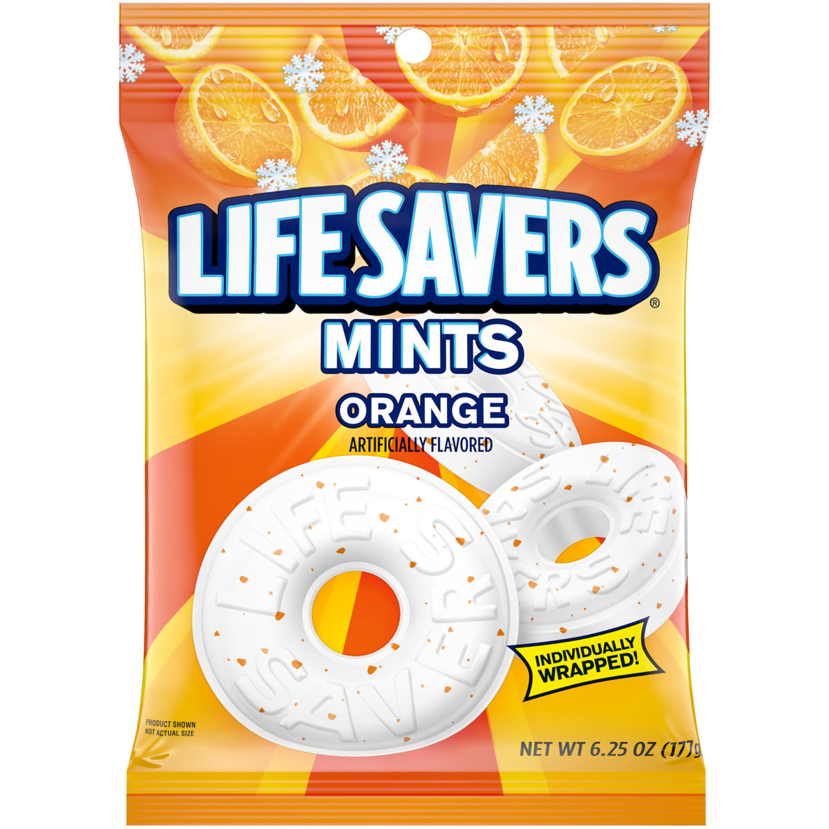 Life Savers Orange Mints Hard Candy Bag 177g