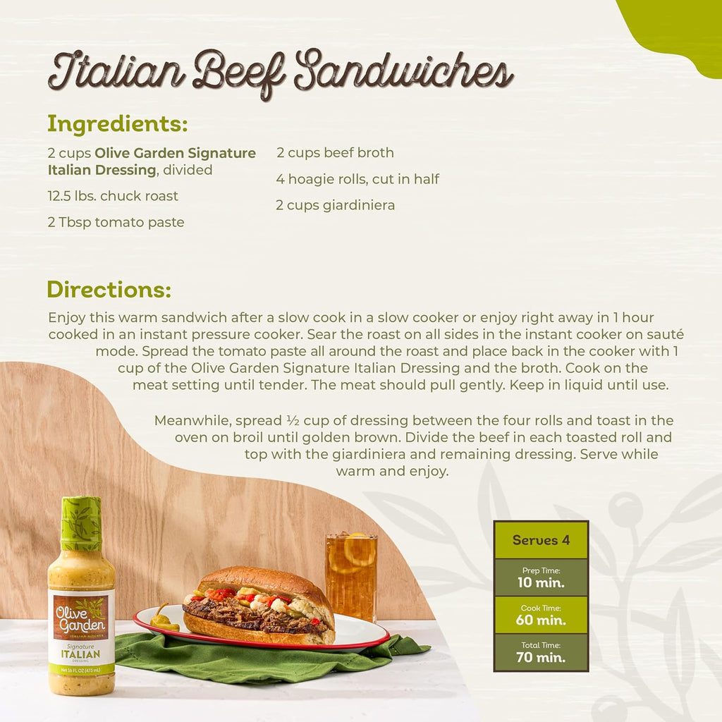 Olive Garden Signature Italian Dressing 473ml