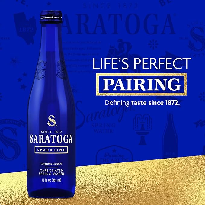 Saratoga Glass Twist Sparkling Water 354ml (Pack of 24)