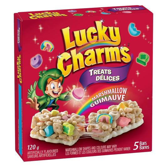 General Mills Lucky charms Treats Delices Marshmallow Guimauve 120g (Best Before : 13 July 2026)