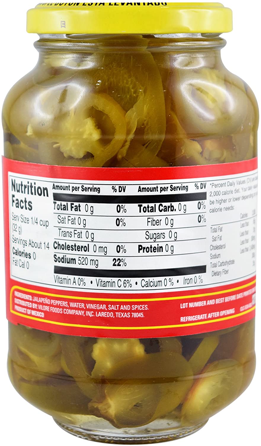 La Costena Nachos Pickled Jalapeno Nacho Slices Jar 440g