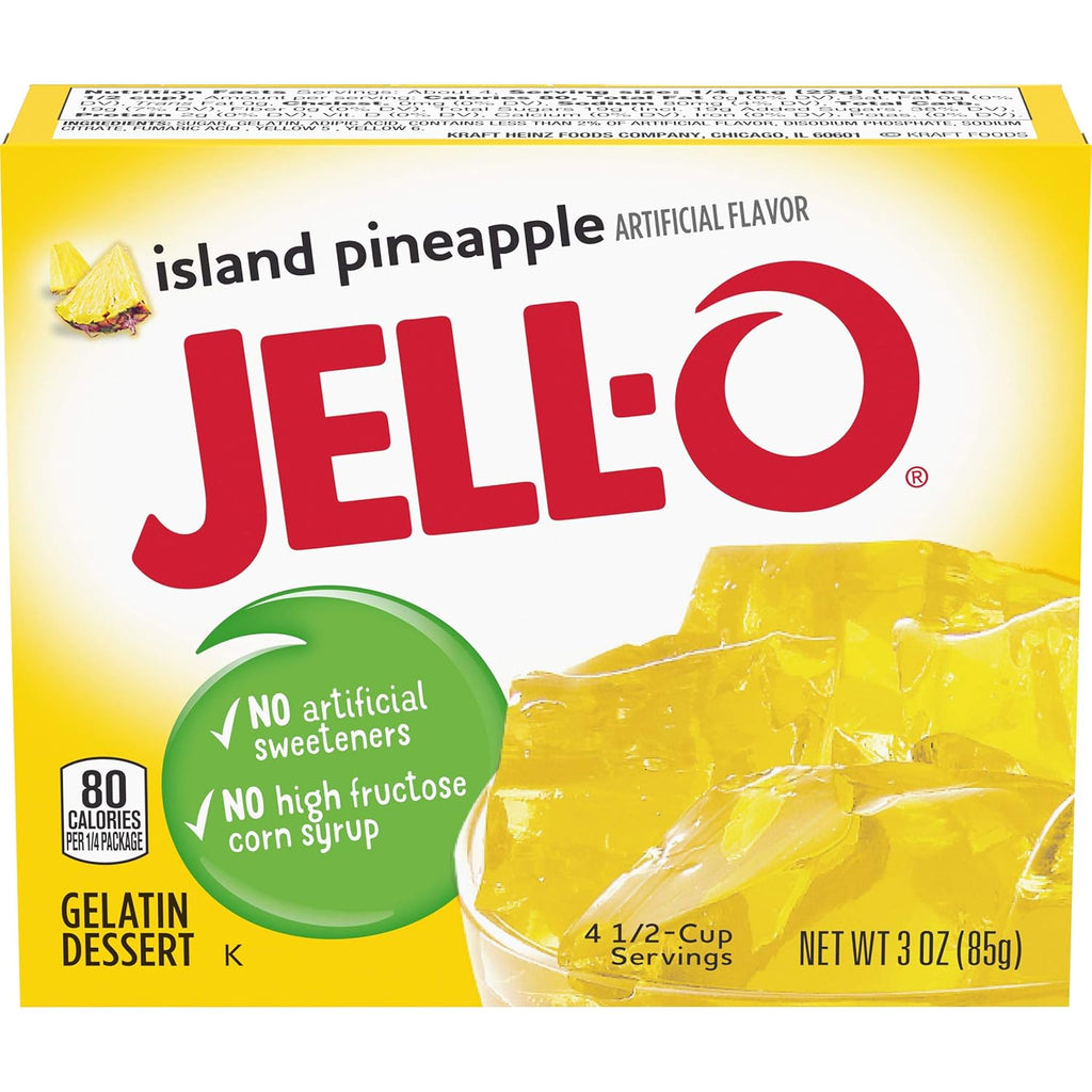Jell-O Fruit Flavours Pudding & Pie Filling : SUGAR FREE Colours Variety Pack