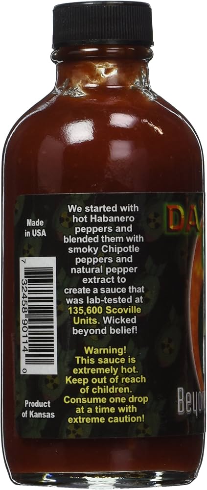 Da'Bomb Beyong Insanity Hot Sauce Bottle 113g