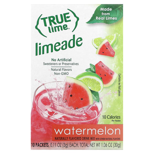 True Lime Watermelon Limeade Drink Mix 10 Packets (30g)