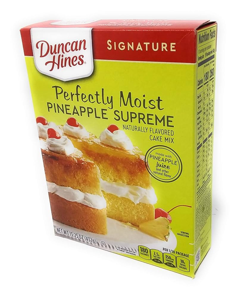 Duncan Hines Pineapple Cake Mix 453g (Best Before 23/10/25)