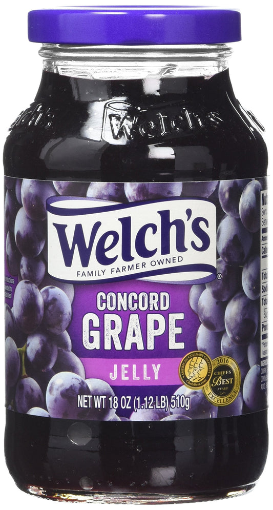 Welch's Concord Grape Jelly 510g-Glass Jar
