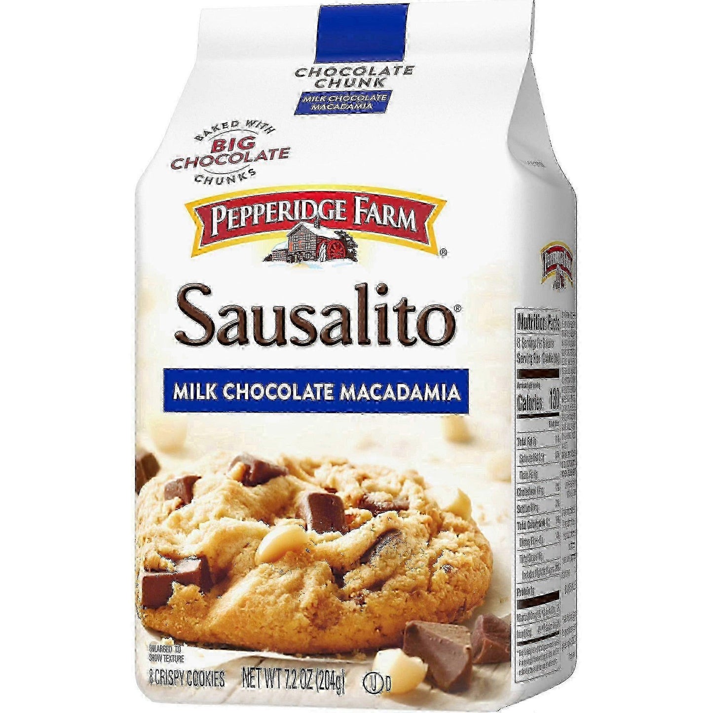 Pepperidge Farm Crispy Chunk Sausalito Milk Chocolate Macademia