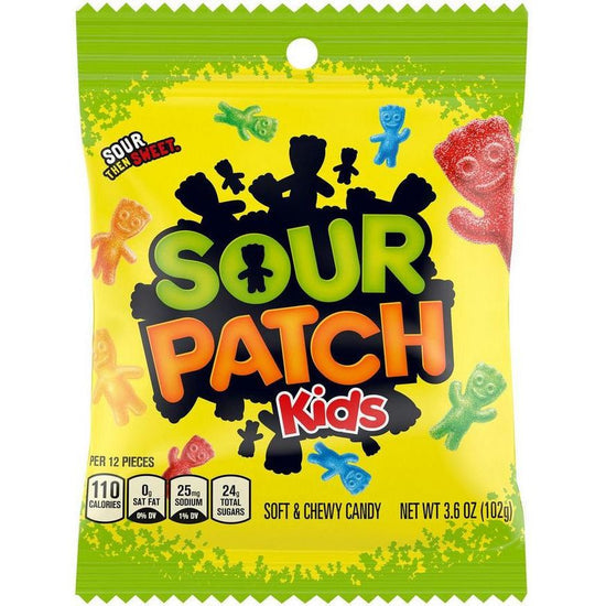 Sour Patch Kids Peg Bags 102g