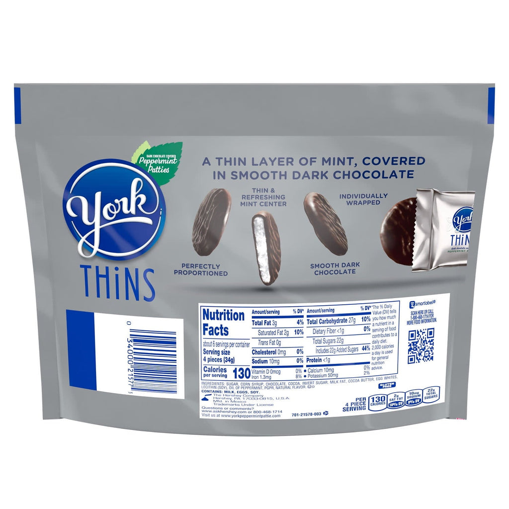 York Thins 204g (best before 10/12/2025)