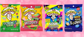 Warheads Bags Bundle Extreme sour 85g | Wedgies 99g | Mega sour booms 71g | Assorted sour 56g