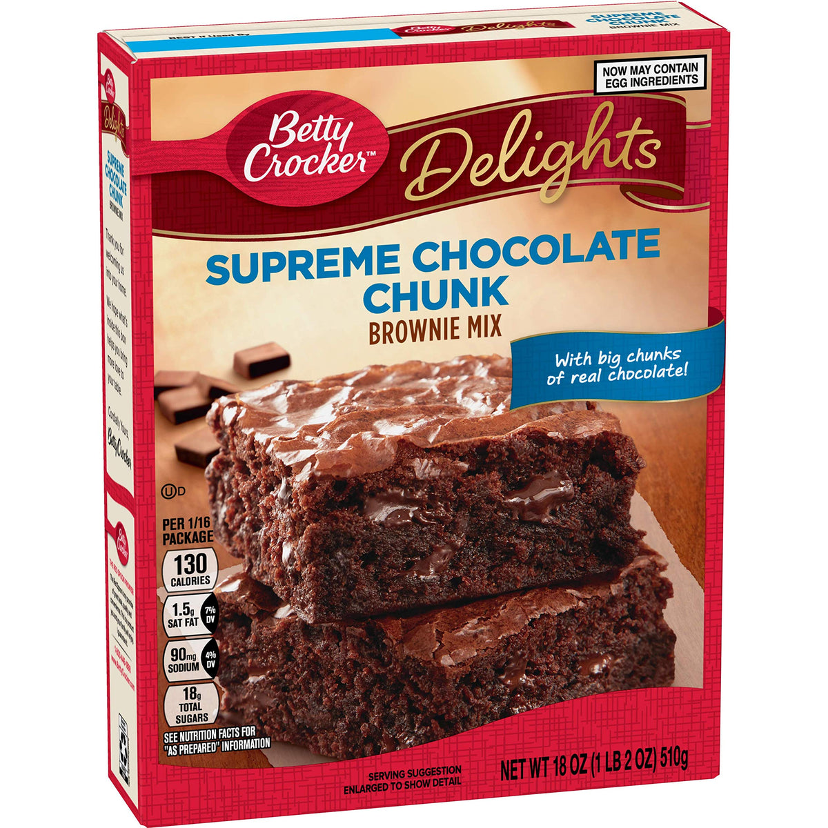 Betty Crocker Supreme Chocolate Chunk Brownie Mix 510g