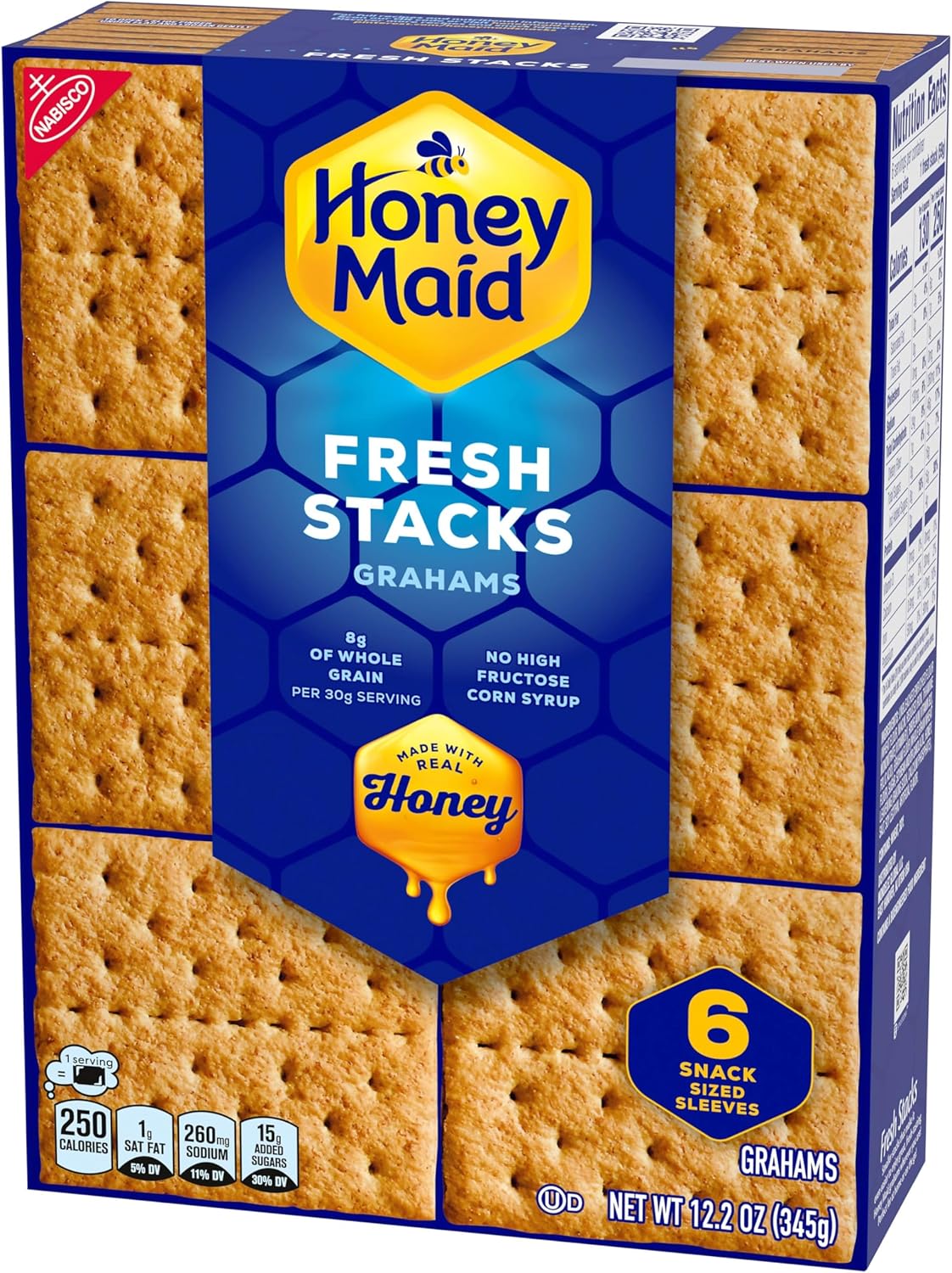Nabisco Honey Maid Honey Fresh Stacks Graham Crackers 345g (Best Before 09/2026)