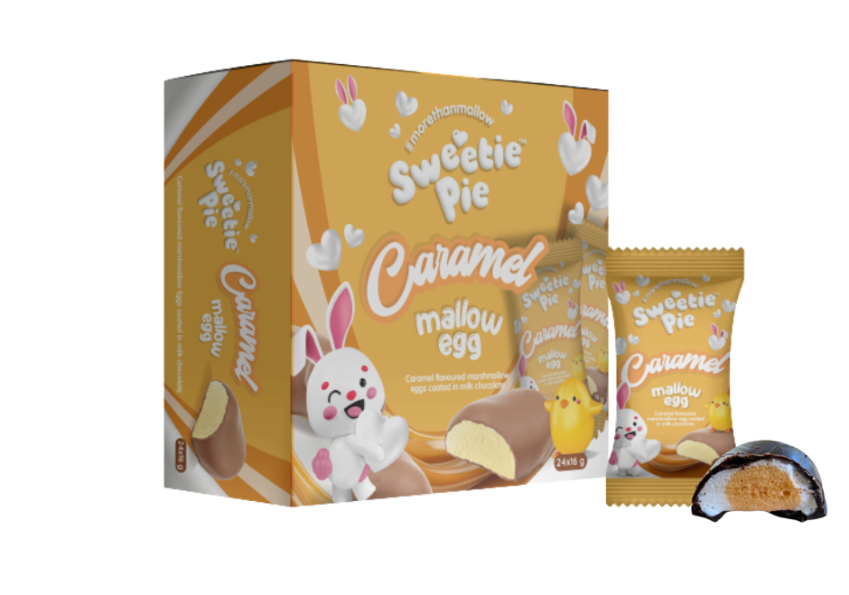 Sweetie Pie Caramel Mallow Egg Marshmallow Bars (Full Case Of 24 x 16g) (Best Before 08/2026) (Copy)