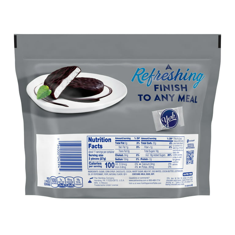 York Dark Chocolate Covered Peppermint Patties 286g Share Pack (Best Before : Aug 2026)