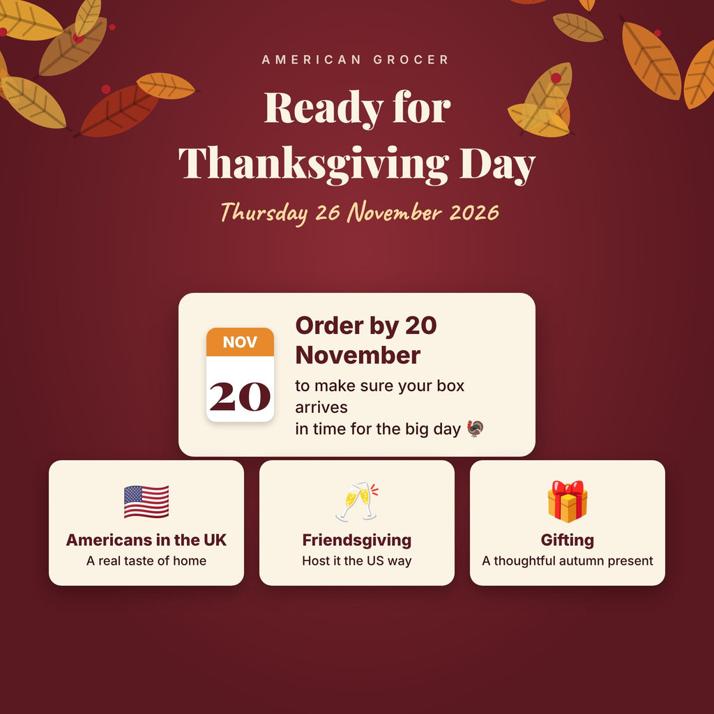 Order by 20 November for Thanksgiving delivery