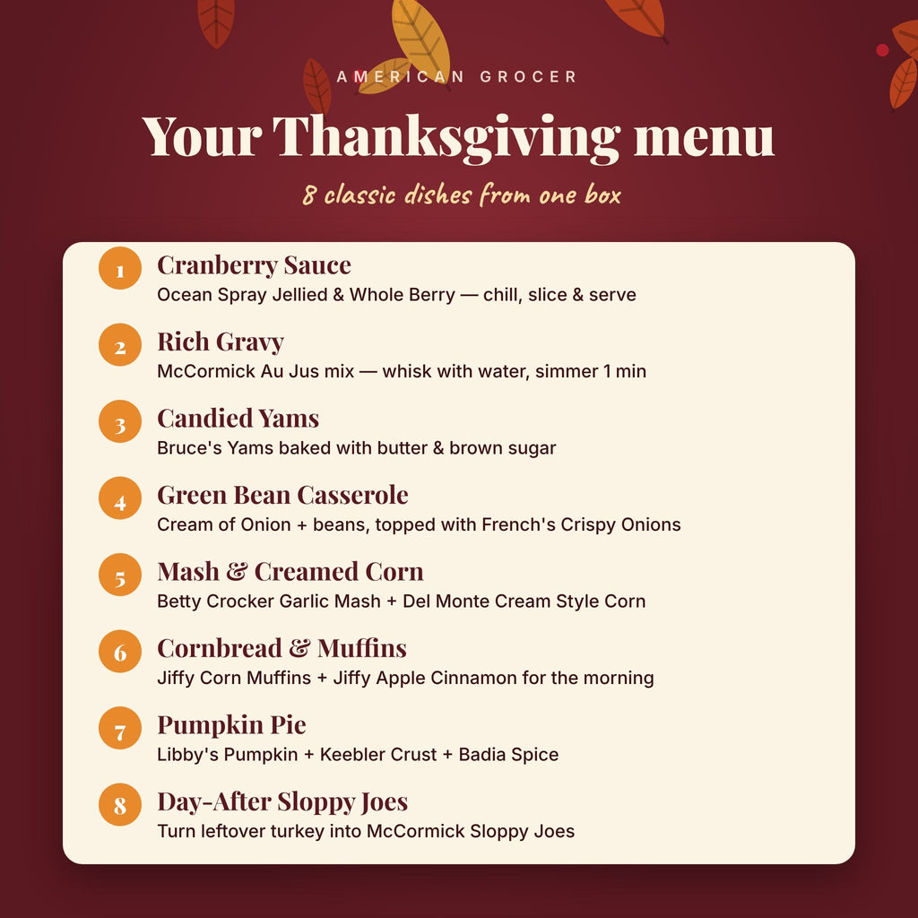 Thanksgiving Feast Box 🦃 | Complete American Thanksgiving Dinner Kit | 14 Items